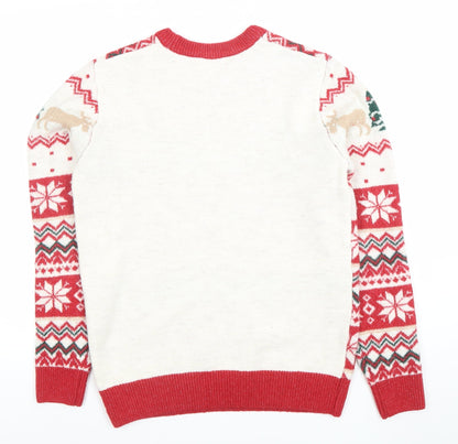 Primark Men's Multicoloured Christmas Fair Isle Jumper S