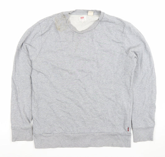 Mens UK Size S Levi's Grey Pullover Sweatshirt