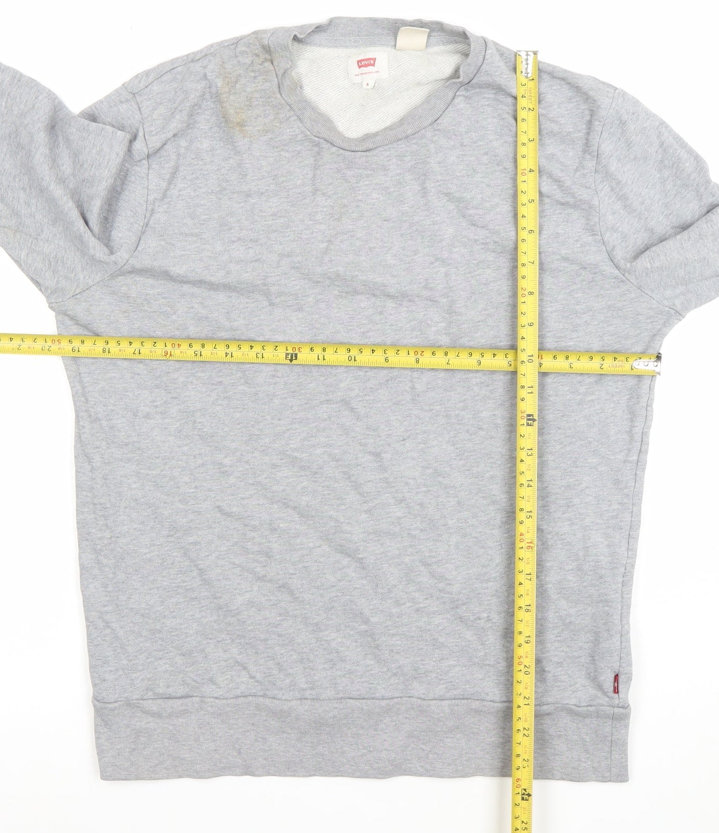 Mens UK Size S Levi's Grey Pullover Sweatshirt