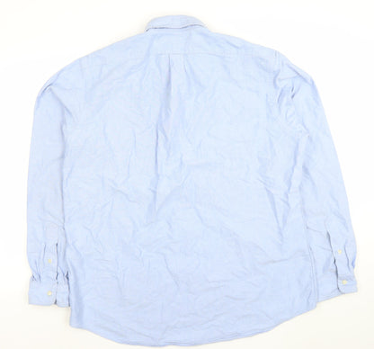 Ralph Lauren Men’s Blue Classic Fit Oxford Cotton Shirt XL Long Sleeve