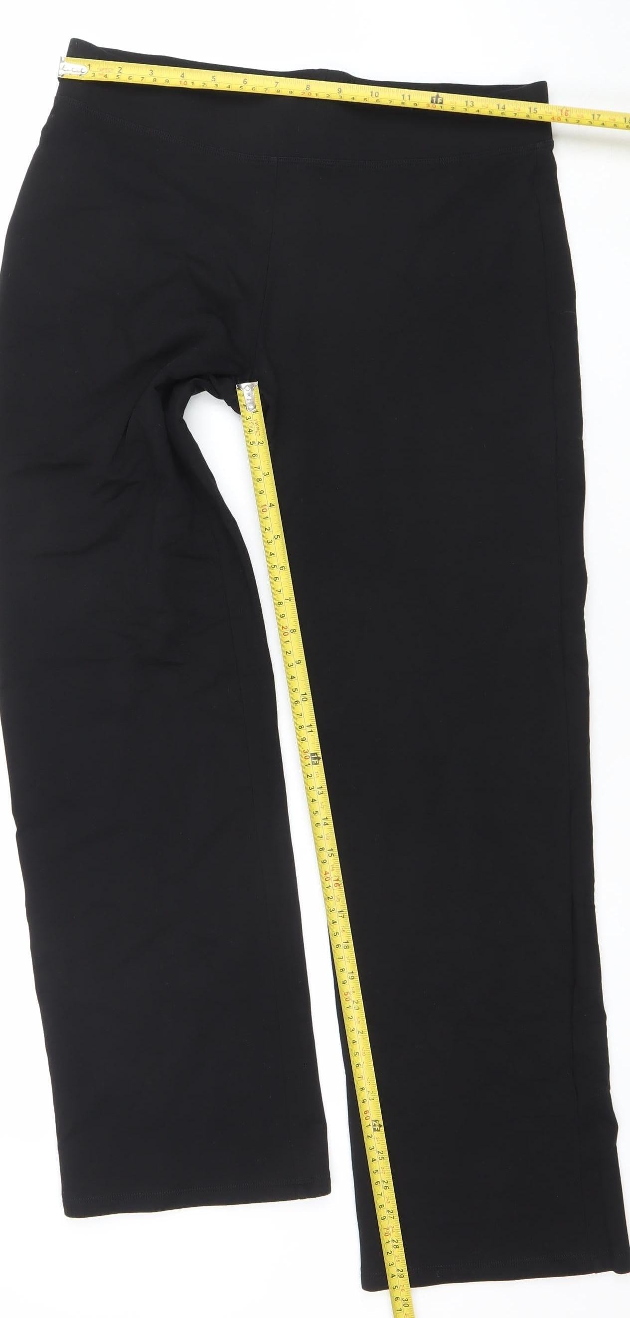 Marks and Spencer Women’s Black Size 12 Cotton Stretch Leggings