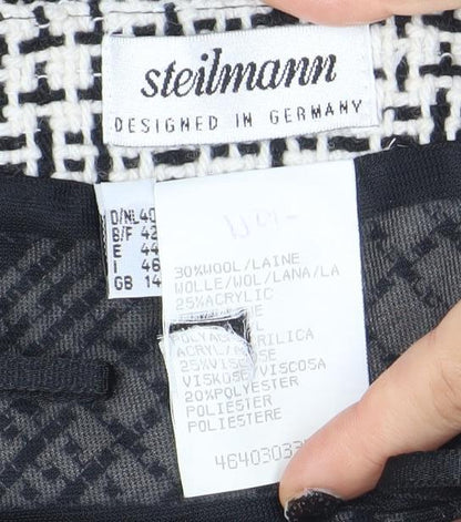 Womens UK Size 14 Steilmann Straight & Pencil Tweed Skirt