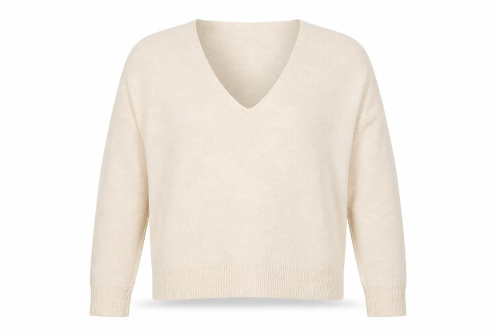 Womens UK Size M MNG Beige Pullover Jumper