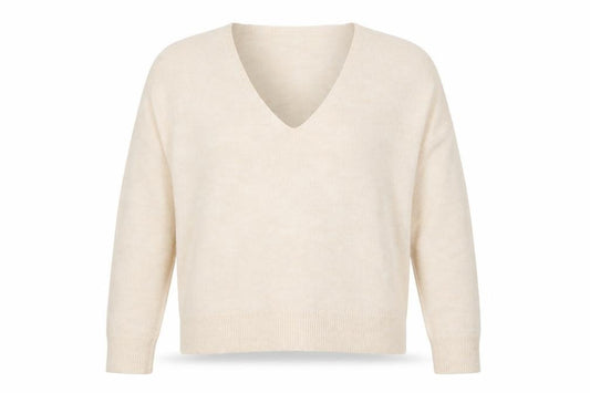 Womens UK Size M MNG Beige Pullover Jumper
