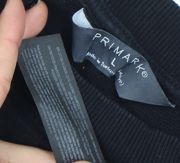 Primark Women’s Black Dallas Texas Pullover Sweatshirt Size L