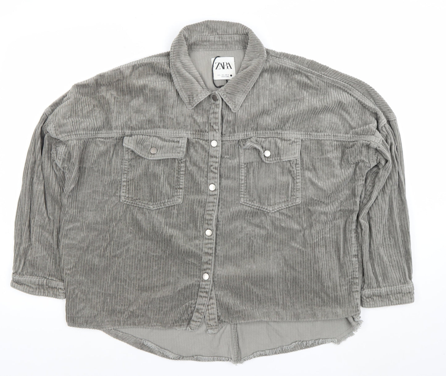 Womens UK Size 14 Zara Grey Basic Jacket