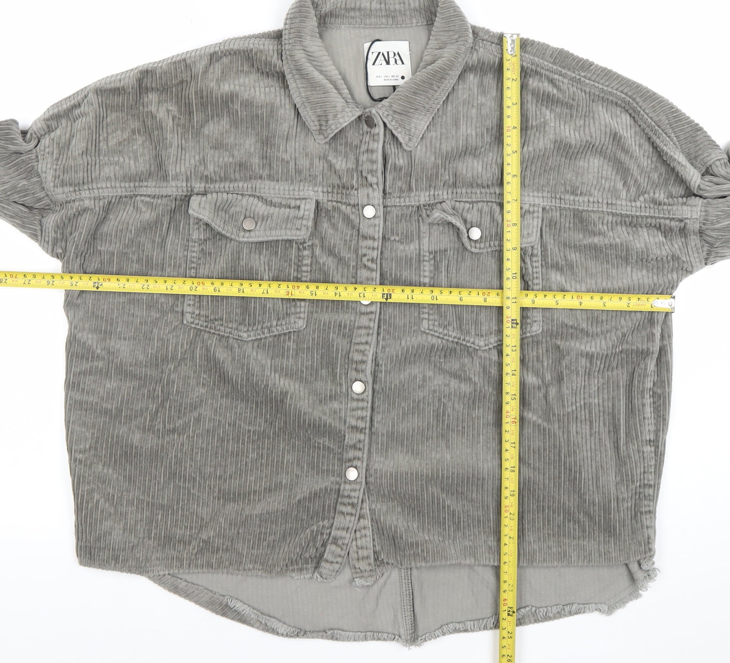 Womens UK Size 14 Zara Grey Basic Jacket