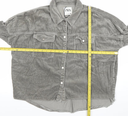 Womens UK Size 14 Zara Grey Basic Jacket