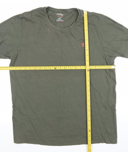 Mens UK Size L Farah Green  T-Shirt