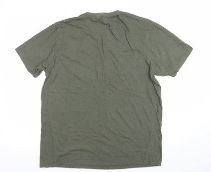 Mens UK Size L Farah Green  T-Shirt