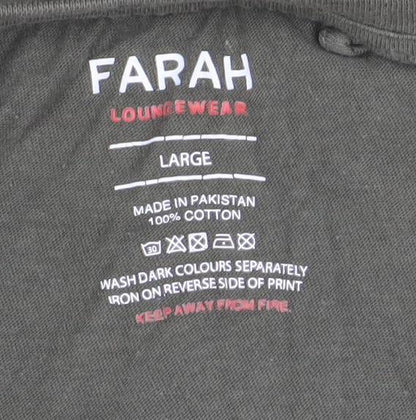 Mens UK Size L Farah Green  T-Shirt