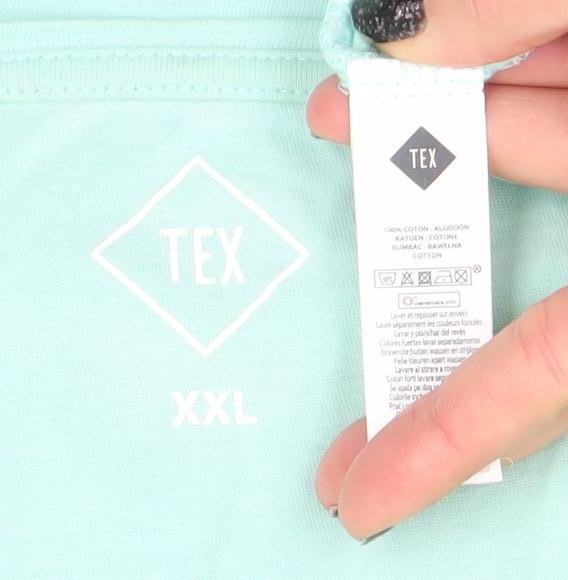 Womens UK Size 2XL TEX Green Basic T-Shirt