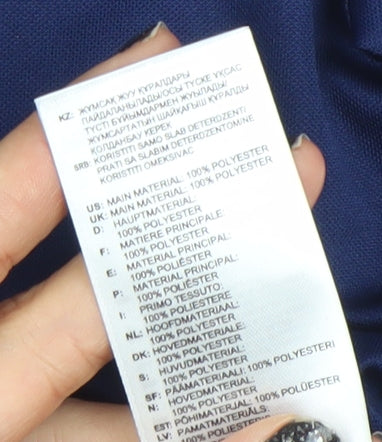 Adidas Boys Blue Climalite V-Neck Short Sleeve Sports T-Shirt 9-10 Years