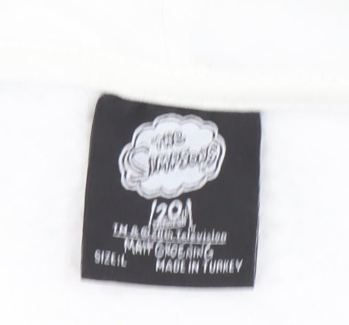 The Simpsons Moe’s Tavern White Men’s Pullover Hoodie Size L