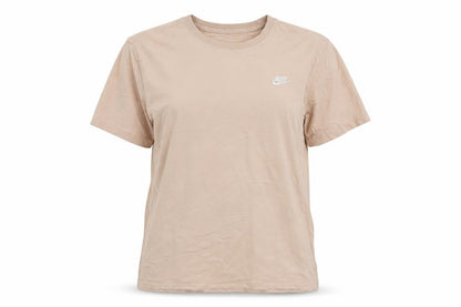Womens UK Size M Nike Beige Basic T-Shirt