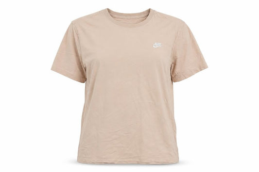 Womens UK Size M Nike Beige Basic T-Shirt