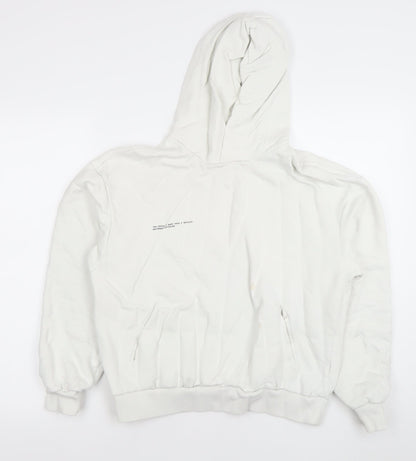 Womens UK Size M Pangaia White Pullover Hoodie