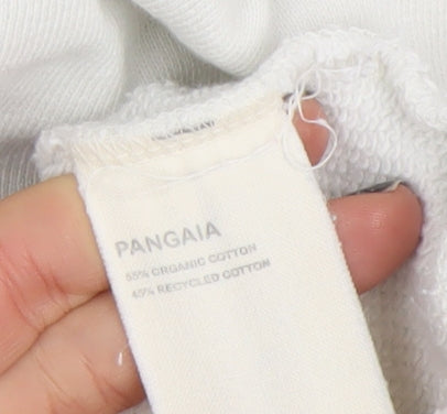 Womens UK Size M Pangaia White Pullover Hoodie
