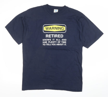 Mens UK Size L Great Southern Land Clothing Co. Blue  T-Shirt