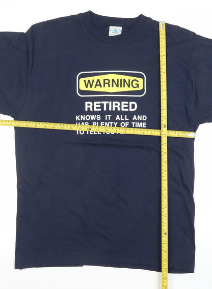 Mens UK Size L Great Southern Land Clothing Co. Blue  T-Shirt