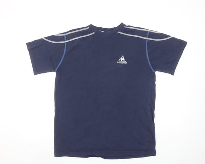 Le Coq Sportif Men's Blue Short Sleeve Crew Neck Sports T-Shirt M