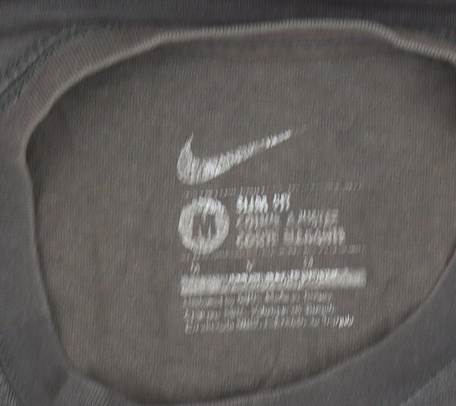 Nike Men's Grey Portugal Football Graphic Crew Neck T-Shirt Size M