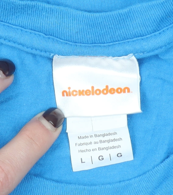 Nickelodeon CatDog Blue Graphic T-Shirt Men's Large 100% Cotton