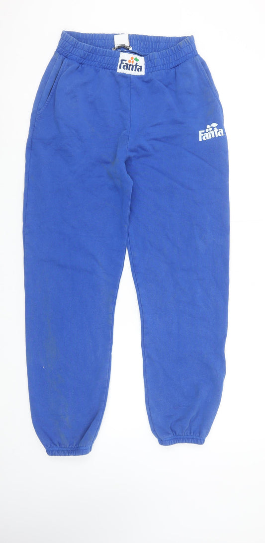 Womens UK Size M Zara Regular Fit Jogger Blue Trousers