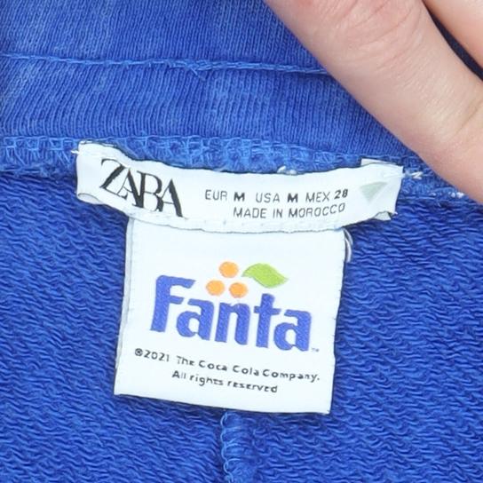 Womens UK Size M Zara Regular Fit Jogger Blue Trousers