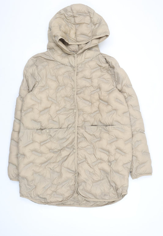 Womens UK Size 10 Beloved Beige Puffer Jacket