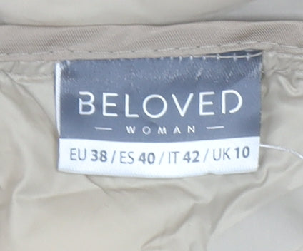 Womens UK Size 10 Beloved Beige Puffer Jacket