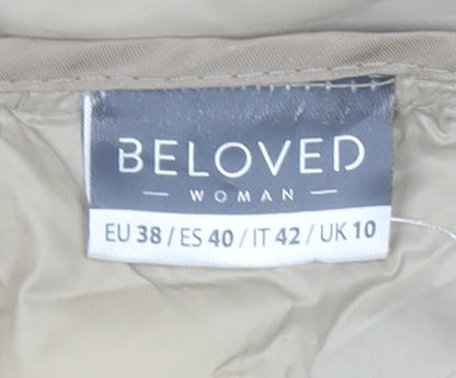 Womens UK Size 10 Beloved Beige Puffer Jacket