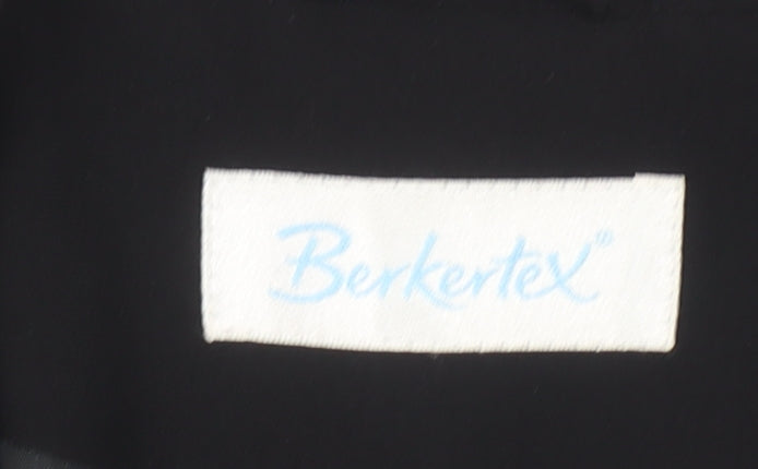 Berkertex Women Black Size 20 Single-Breasted Blazer Jacket