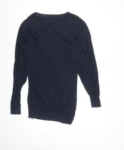 Womens UK Size XS Ted Baker Blue Tunic Blouse