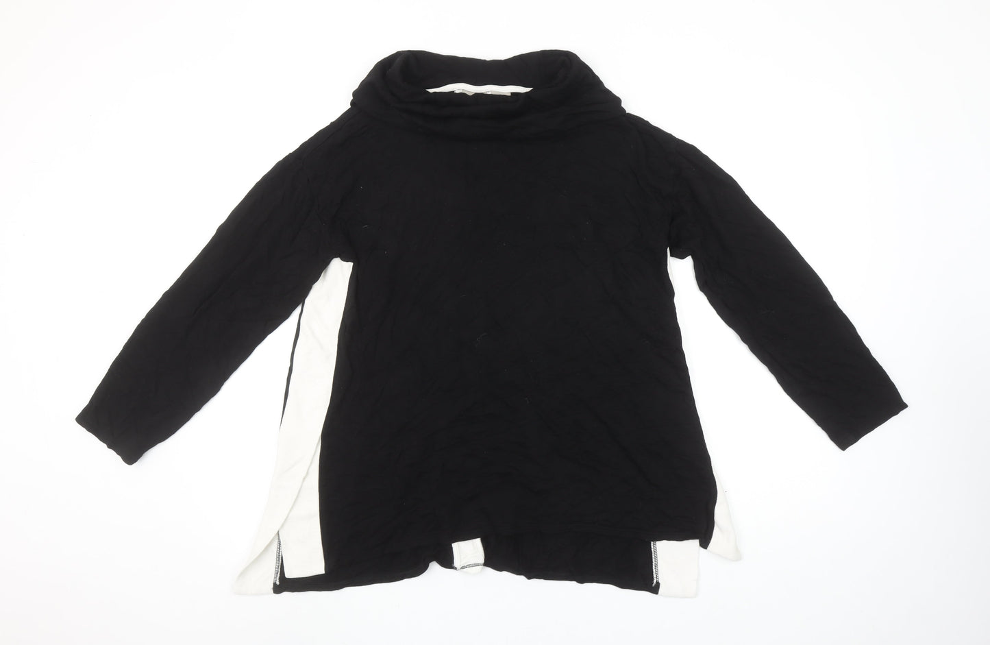 Womens UK Size 12 Chico's Black Tunic Blouse