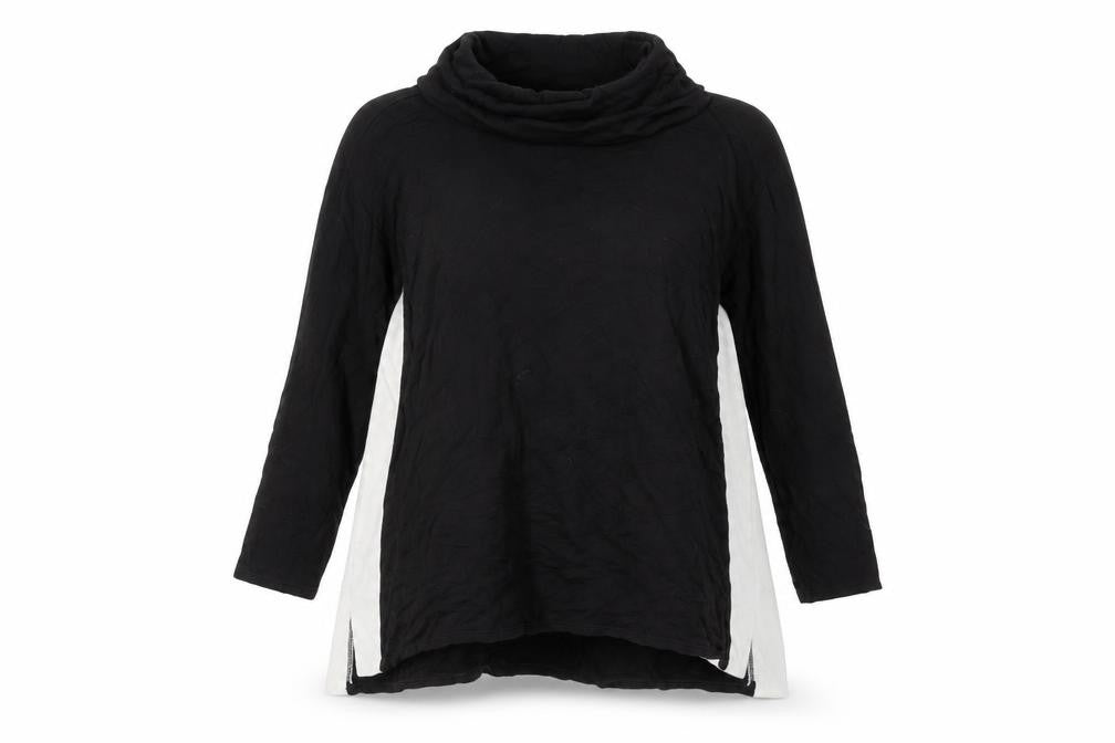 Womens UK Size 12 Chico's Black Tunic Blouse