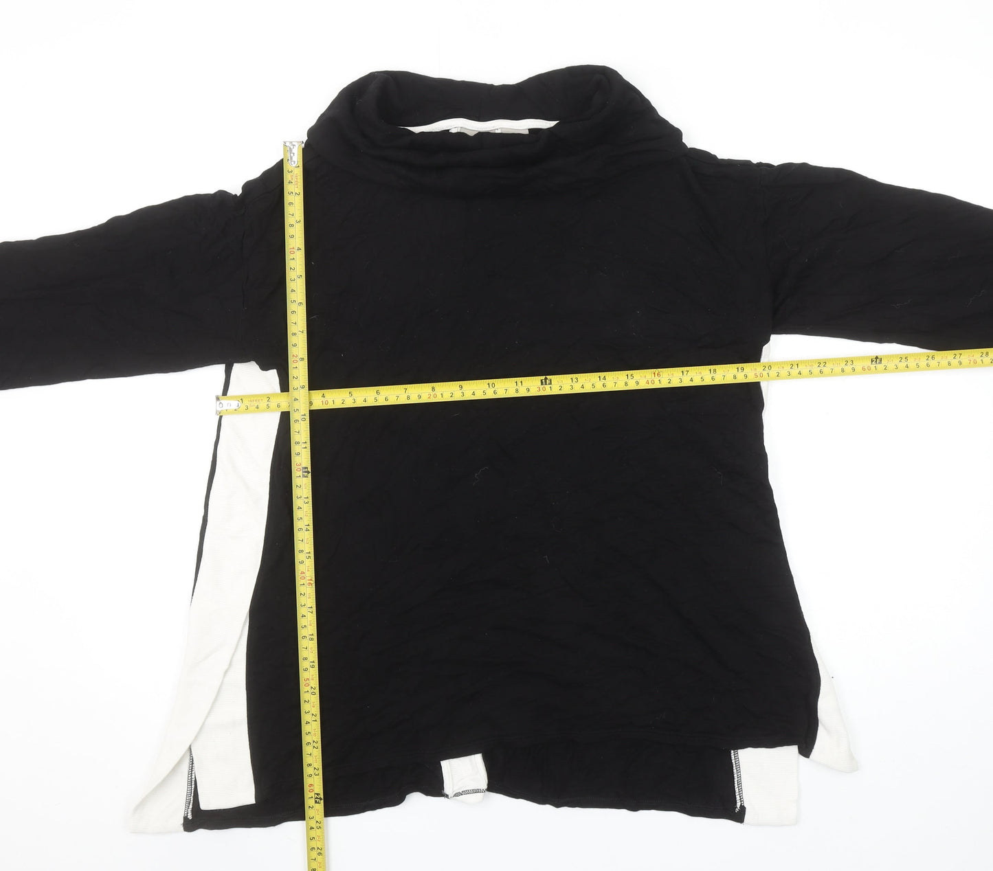 Womens UK Size 12 Chico's Black Tunic Blouse