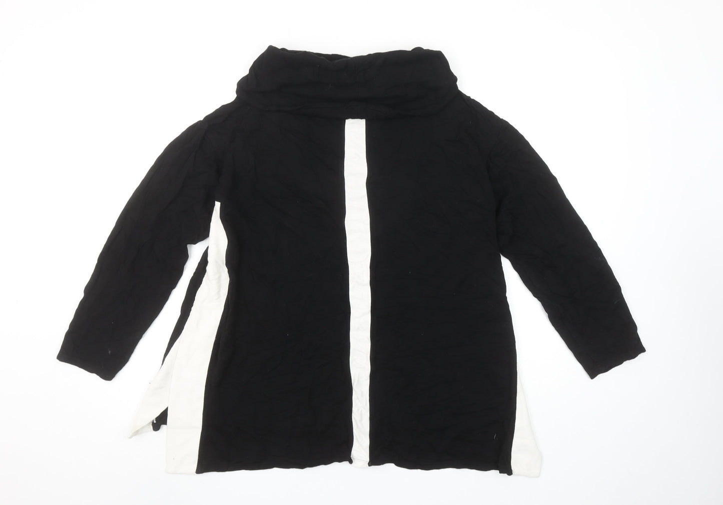 Womens UK Size 12 Chico's Black Tunic Blouse