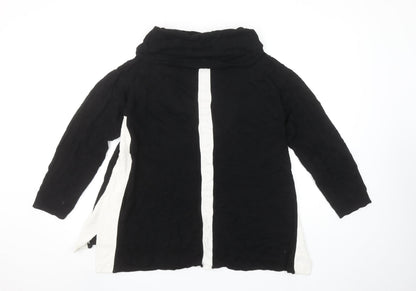Womens UK Size 12 Chico's Black Tunic Blouse