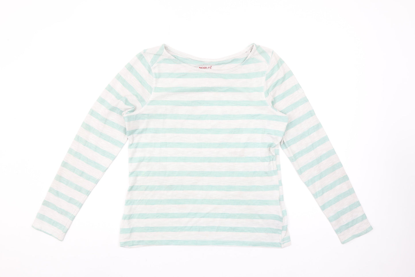 Craghoppers Women's Multicoloured Striped Long Sleeve T-Shirt Size 10