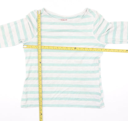 Craghoppers Women's Multicoloured Striped Long Sleeve T-Shirt Size 10