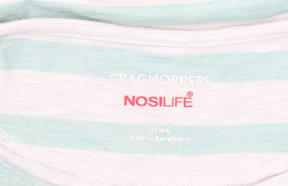 Craghoppers Women's Multicoloured Striped Long Sleeve T-Shirt Size 10