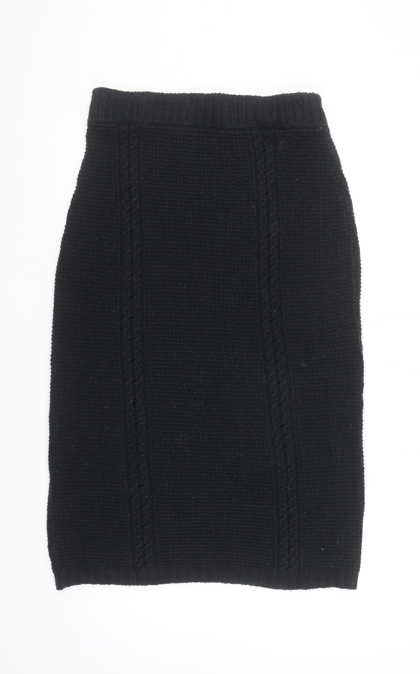 ASOS DESIGN Women's Black Knit Pencil Skirt Size 12