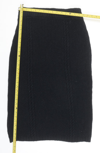ASOS DESIGN Women's Black Knit Pencil Skirt Size 12