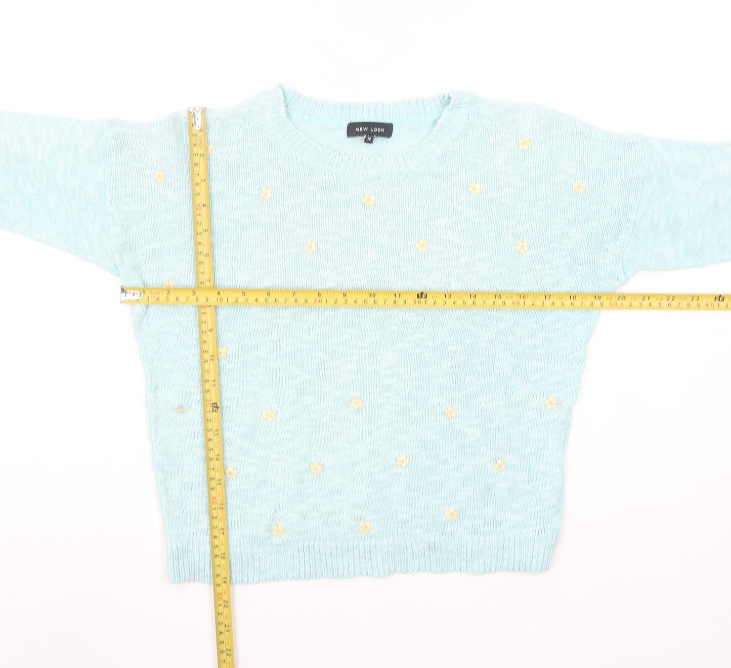 Womens UK Size 12 New Look Blue Pullover Jumper