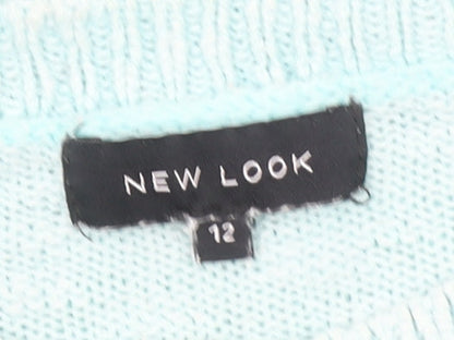 Womens UK Size 12 New Look Blue Pullover Jumper