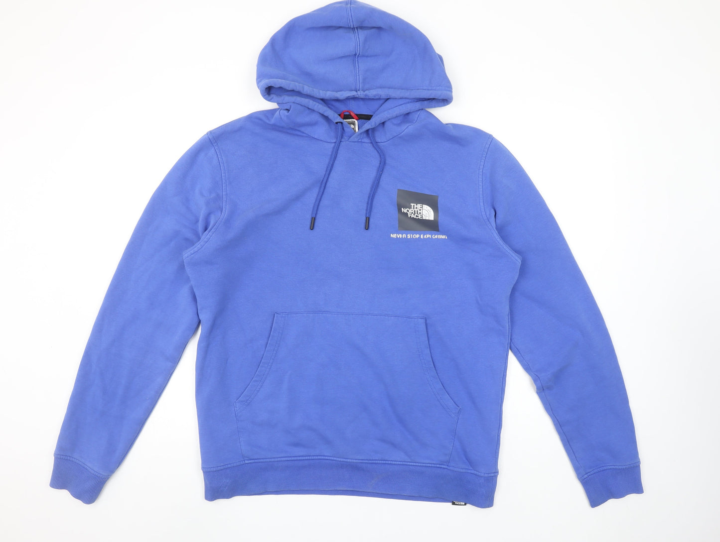The North Face Men's Blue Pullover Hoodie Size L Outdoor Fleece