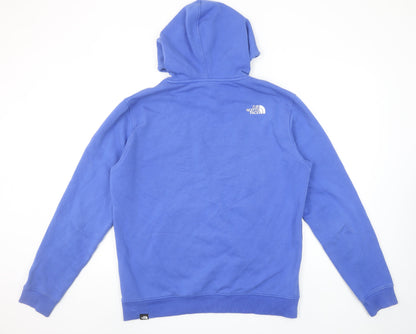 The North Face Men's Blue Pullover Hoodie Size L Outdoor Fleece