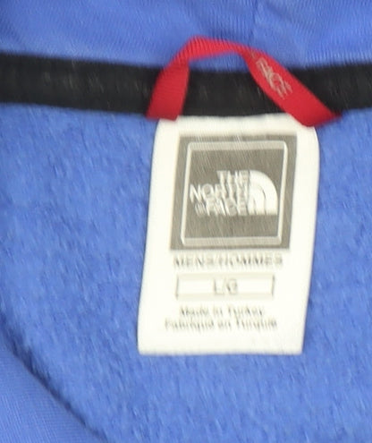 The North Face Men's Blue Pullover Hoodie Size L Outdoor Fleece