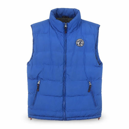 Front view of TOG24 boys’ blue padded bodywarmer gilet 13 years 158cm polyester